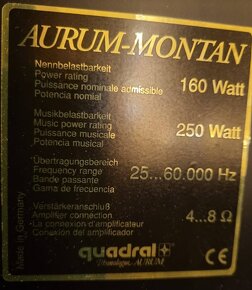 Reproduktory Aurum Montan - super stav - 2