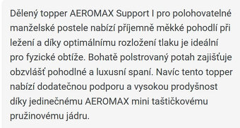 Topper Aeromax Topper Swiss Sense 180x200x8cm - 2