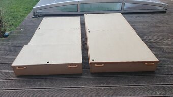2x úložný šuplík BOX pod postel s víkem a kolečkama - 2