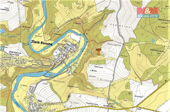 Prodej lesa, 2465 m², Zlatá Koruna-Rájov - 2