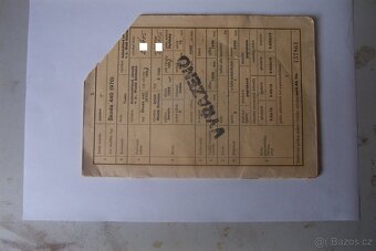 Zrušené doklady štítky a motor Spartak - 2