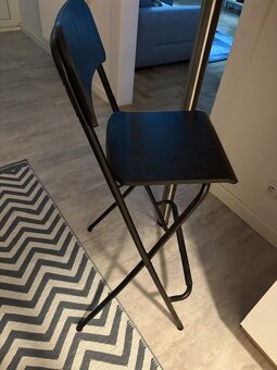 Barová židle - Ikea - černá - 2