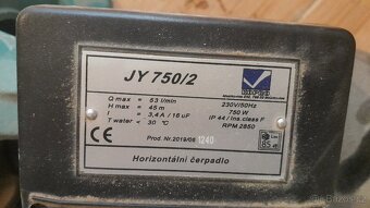 Horizontální čerpadlo - 2