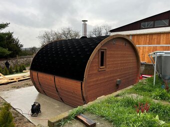 Oválná sauna Frodo 4,1 x 2,48 x 3 m - 2