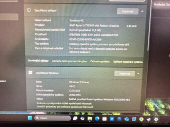 Herní notebook Acer NITRO V15 - 2