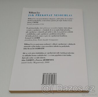 Kniha Jak překonat nesouhlas, William Ury - 2