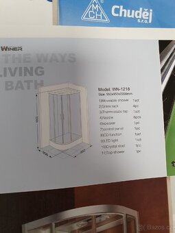 Sprchový box 95x95x2200cm - 2