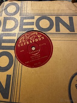 Staré šelakové gamofonové desky - 71 ks - 2