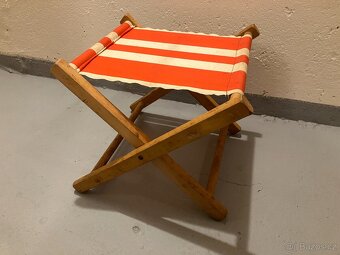 Skládací dřevěná stolička - 2