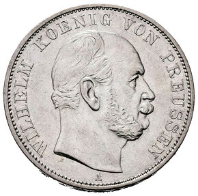 mince stříbro Vilém I. staré Prusko. - 2