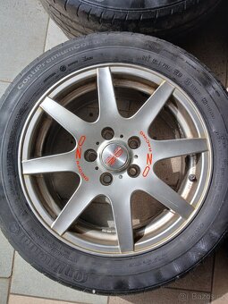 Prodám disky r16 112x5 s pneu 195/60 r16 - 2