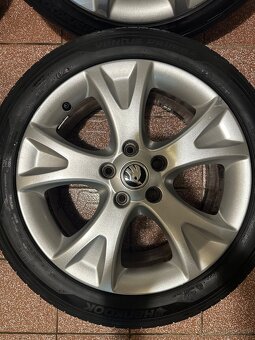 ALU Kola ŠKODA 5x112 R17 PALLAS Letní Pneu 225/45/17 - 2