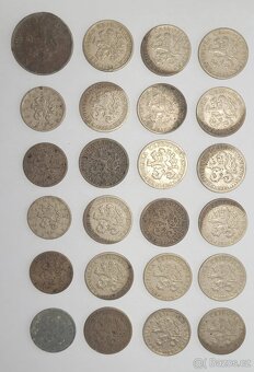 Historické mince Československo / 1 koruna, 50 hal - 2