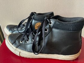 Zateplené kožené kotníkové boty Converse, vel. 38,5 - 2