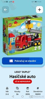 Lego duplo hasičské auto s příslušenstvím 10592 - 2