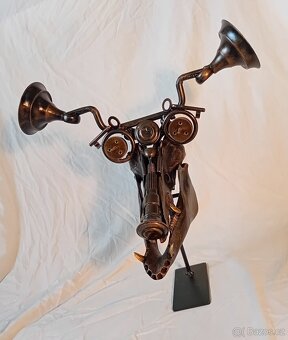 STEAMPUNK RECYCLE ART - PATINOVANÝ KOV. AUTORSKÁ TVORBA - 2