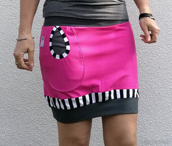 Dámská letní sukně z úpletu "handmade" - vel. S - 2