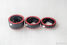 Mezikroužky pro Canon s el. přenosem. - 2