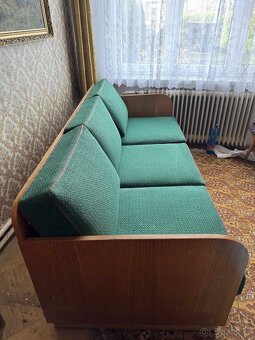 Retro rozkládací gauč (60. - 70. léta) v Bruselském stylu - 2