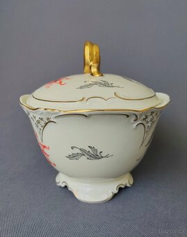 Vynikající porcelánová cukřenka/dóza Zeh Scherzer (1930 rok) - 2