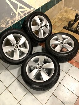 Alu kola Škoda R16 5X112 ZIMNÍ PNEU 205/55 R16 ILLIAS - 2