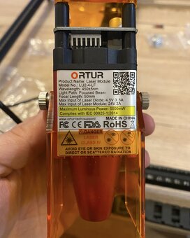 PRODÁM LASEROVÝ GRAVÍROVACÍ STROJ ORTUR – NOVÁ LASER HLAVA - 2