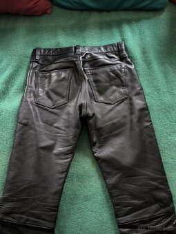 Kožené jeansy kalhoty, vel. 31 - 2