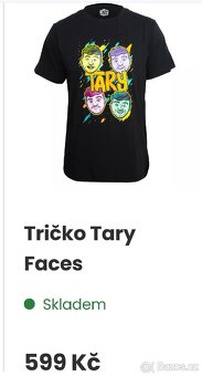 Prodám nové dětské trička Tary Faces - 2