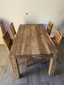 Jídelní stůl + židle Yoga palisandr - 2