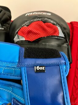 Boxerské rukavice junior 6 oz a lapy na box - 2
