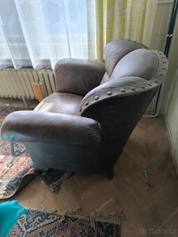 Prvorepubliková kožená sedací souprava - 2