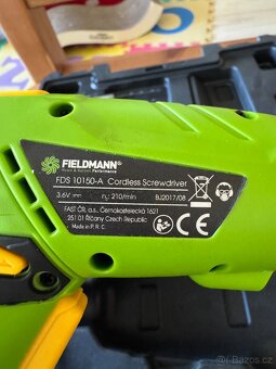 akumulátorový šroubovák Fieldmann, rozbalený - 2