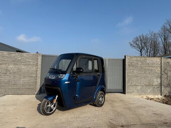 Elektromobil - Elektrická tříkolka Leramotors E1, modrá - 2