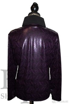 Westernová show halenka L - Fialová vzor - 2