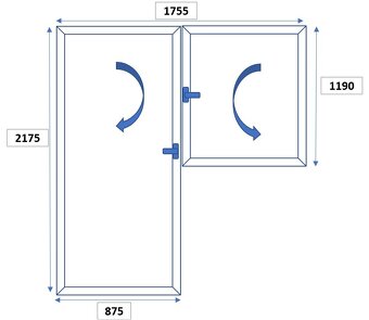 Okno s francouzkými dveřmi - 2