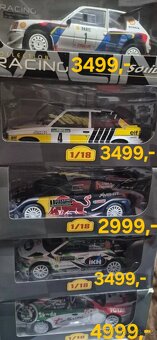 Rally modely 1:18 ,ceny foto - 2