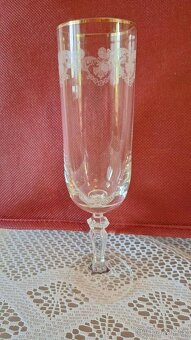 STARÉ SKLO - soubor 4 kusů - 2