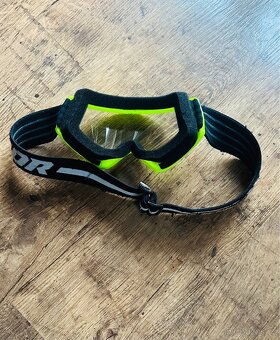 Dětské motokrosové brýle THOR COMBAT fluo zeleno/černé MTB - 2