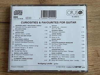 CD – Wolfgang Lendle – Curiosities & Favourites for Guitar - 2