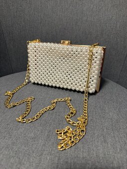 White Pearl Mini Clutch - 2