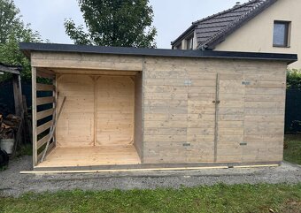 Dřevník Toronto s malým domkem - 2