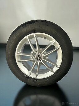 Zánovní originální alu kola Mercedes 5x112 + 205/60r16 - 2