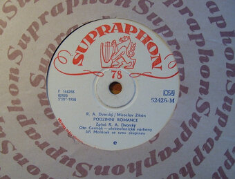 EP deska R.A.Dvorský 1958-Podzimní romance,Pražs.zákoutí/41/ - 2
