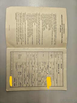 Technický průkaz Jawa 350 typ 360 r.v.1969 - 2