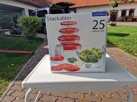 Sada skleněných misek s víčkem 25ks - 2