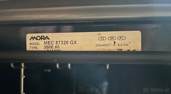 Sklokeramický sporák Mora - 2