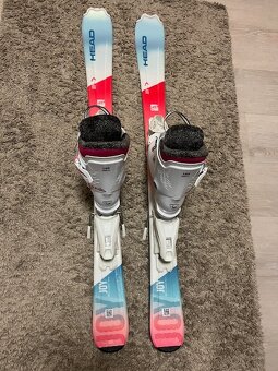 Dětské lyže + lyžáky vel. 7-8 let - 2