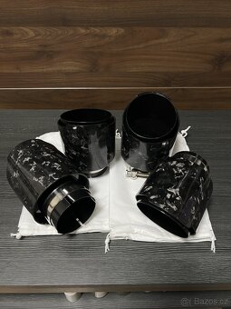 Koncovky výfuku forged carbon 79/118mm - 2