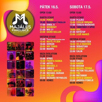 Majáles Pardubice 16.5.-17.5.2025 - 2