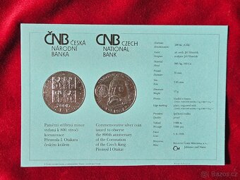1998-200 Kč 800. výročí korunovace Přemysla I. Otakara-PROOF - 2
